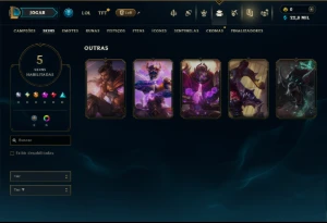 Platina 2 com 35 Champs e 5 Skins - League of Legends LOL
