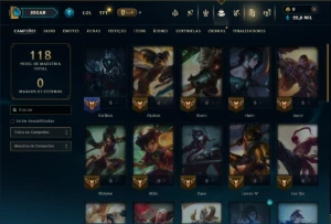 Platina 2 com 35 Champs e 5 Skins - League of Legends LOL