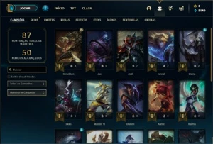 Conta prata 2 com 23 Champs e 5 Skins - League of Legends LOL