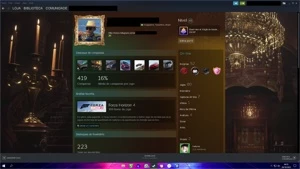 CONTA STEAM LEVEL 45 COM 80 JOGOS E VÁRIAS INSIGNIAS