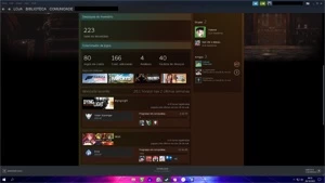 CONTA STEAM LEVEL 45 COM 80 JOGOS E VÁRIAS INSIGNIAS
