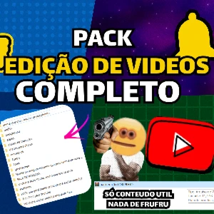 Pack Definitivo de Edição de Vídeos 2025 – Completo, Organiz