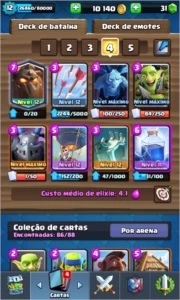 Conta Clash Royale com lendaria 12