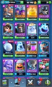 Conta Clash Royale com lendaria 12
