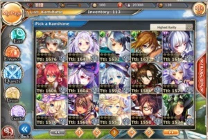[Nutaku] Kamihime: Rank 1, 24 SSR Kamis, Kirin, 27700 NG... - Outros