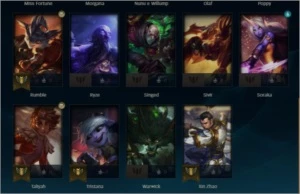 Conta platina 2 63% winrate - League of Legends LOL