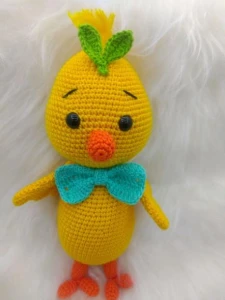Amigurumi Pintinho em Crochê - Artesanato e Personalizados