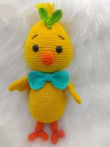 Amigurumi Pintinho em Crochê - Artesanato e Personalizados