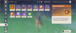 AR51 - Ayaka C2, Child, Diluc, Jean e Keqing + Orgulho Celes - Genshin Impact