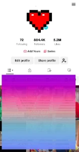 Tiktok 804k Seguidores 5.2M Likes - Redes Sociais