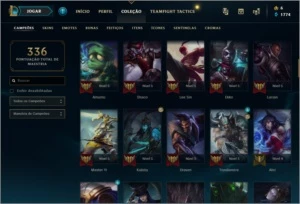 Conta Diamante 4 93 champ 41 skins - League of Legends LOL