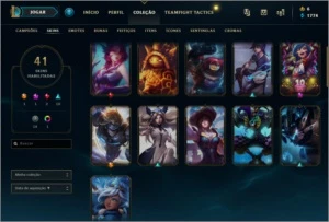 Conta Diamante 4 93 champ 41 skins - League of Legends LOL