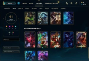 Conta Diamante 4 93 champ 41 skins - League of Legends LOL