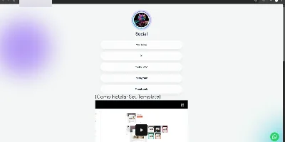 Biolink Pro/ Landing Blogger - Arte Digital Artes Canva