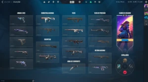 conta de valorant lv101, elo ouro, 1 skin com finalização