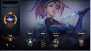 Conta Gold 3 na flex e na solo/duo com 123 skins - League of Legends LOL