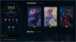 Conta League Of Legends 262 skins / Todos os champions LOL