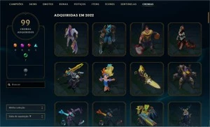 Vendo Conta Ouro 1 ,231 skins , lv 737 , todos os campeos - League of Legends: Wild Rift LOL WR