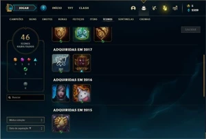 Conta Unranked com 34 Champs e 6 Skins + 2 Fragmentos - League of Legends LOL