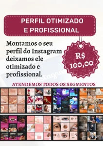 Perfil Instagram profissional e otimizado - Social Media