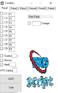 Macro de combo completa Pokexgames (PXG)