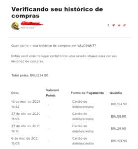Conta Valorant Várias Skins