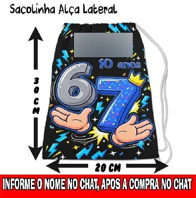 Saquinho personalizado Six Seven