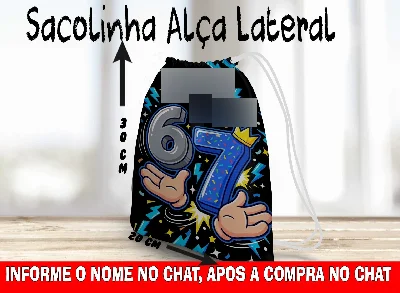 Saquinho personalizado Six Seven - Artesanato e Personalizados