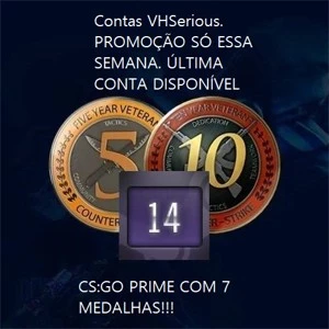 CONTA STEAM RARA COM 7 MEDALHAS CS:GO - Counter Strike