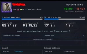 CONTA STEAM COM 35 JOGOS, LEVEL 16 E 14 ANOS DE SERVIÇO