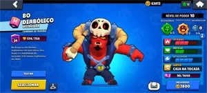 Conta Brawl Stars - 4 passes - várias skins - pins mundiais