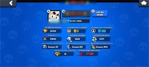 Conta Brawl Stars - 4 passes - várias skins - pins mundiais