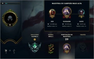 CONTA SMURF PLAT 2 - League of Legends LOL