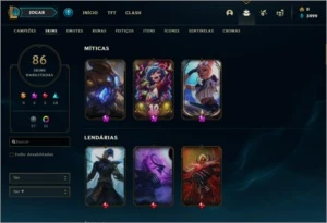 CONTA DE LOL OURO 4 - League of Legends