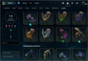 CONTA DE LOL OURO 4 - League of Legends