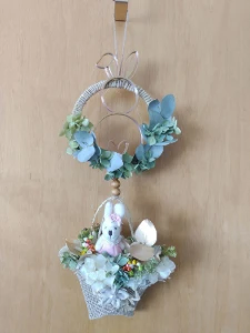 Arranjo de Porta - Coelho 3d - Artesanato e Personalizados