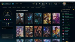 CONTA ESMERALDA 4 lvl 781+ todos os campeões + 161 skins - League of Legends LOL