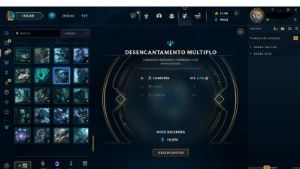 CONTA ESMERALDA 4 lvl 781+ todos os campeões + 161 skins - League of Legends LOL