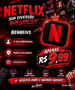 🟥PROMOÇÃO NETFLIX COMPARTILHADA 1 MÊS 🟥 - Assinaturas e Premium