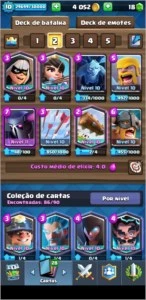 CONTA DE CLASH (QUASE ARENA 12) - Clash Royale