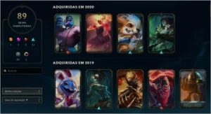 Conta de lol Platina IV 89 skins - League of Legends