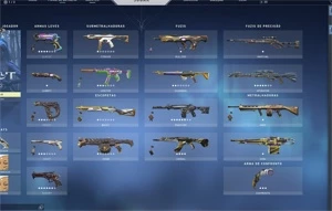 CONTA VALORANT SKINS RARAS