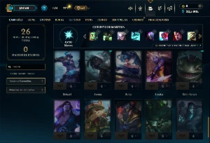 Conta platina 1 com 45 campeões e 4 skins - League of Legends LOL