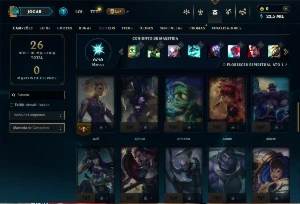 Conta platina 1 com 45 campeões e 4 skins - League of Legends LOL