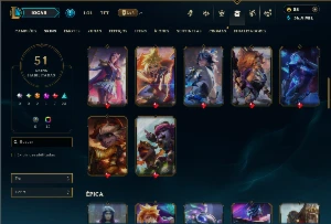 Prata 2 com 110 Champs e 51 Skins ( ADC / SUP ) - League of Legends LOL