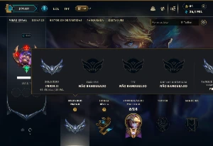 Prata 2 com 110 Champs e 51 Skins ( ADC / SUP ) - League of Legends LOL