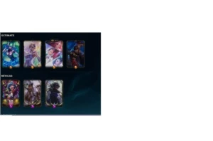 conta unranked muitas skins league of legends LOL