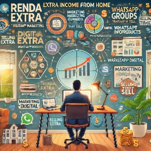 Renda Extra com Infoprodutos, em Casa, MDigital, Trafego