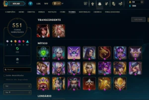 Conta League Of Legends (Skins Limitadas) LOL