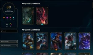 Conta Lol plat 4 88 skins (1 ultimate)  112 campeões - League of Legends